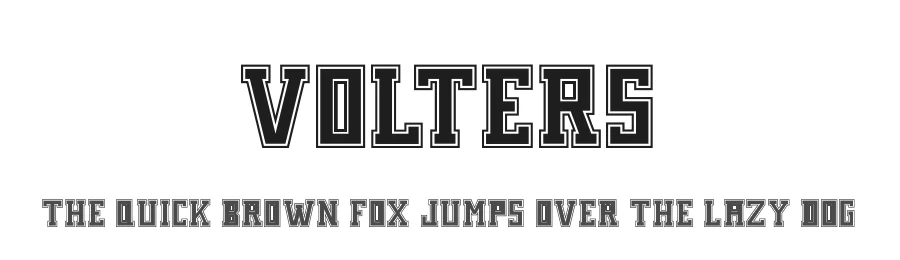 Volters by Kong Font — Decorative Font
