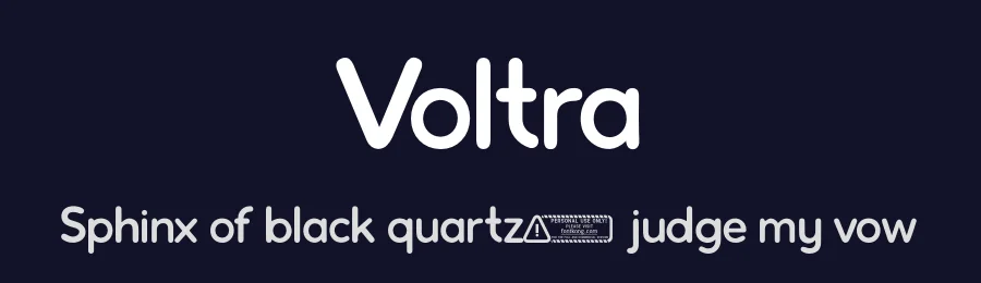 Voltra by Kong Font — Sans Serif Font — thumbnail 2
