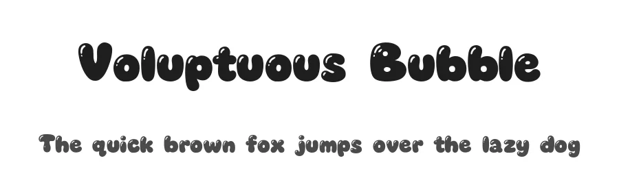 Voluptuous Bubble by Misti's Fonts — Decorative Font