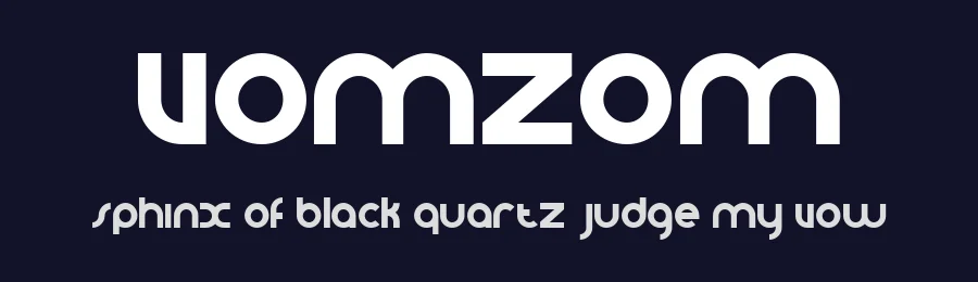 VomZom by defaulterror — Display Font — thumbnail 2