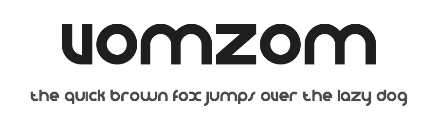 VomZom by defaulterror — Display Font