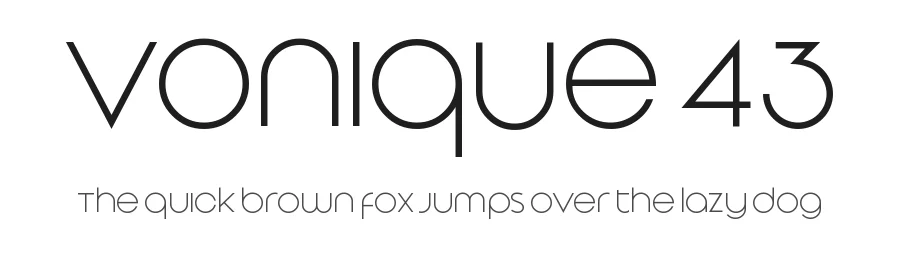 Vonique 43 by Sharkshock β Sans Serif Font