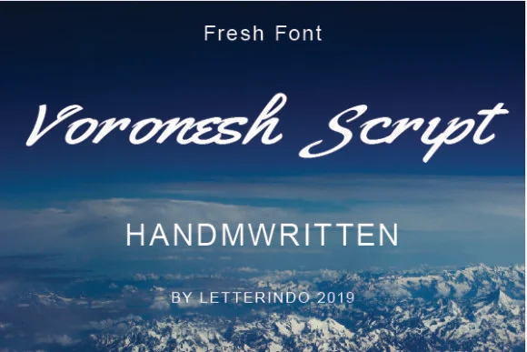 Voronesh Font by johndesign540 — Script Handwritten Font