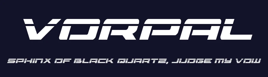 Vorpal by Iconian Fonts — Display Font — thumbnail 2