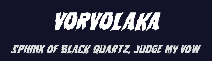 Vorvolaka by Iconian Fonts — Decorative Font — thumbnail 2