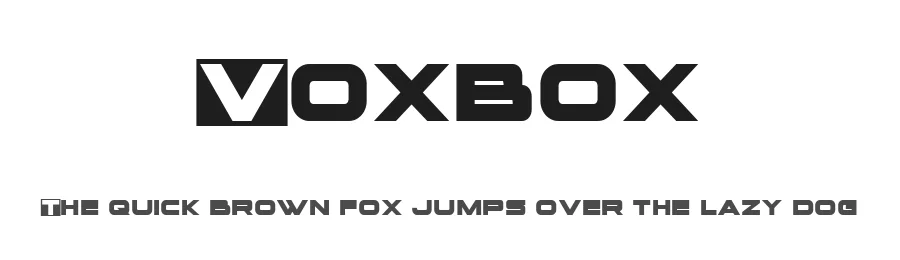 Voxbox by Iconian Fonts — Display Font
