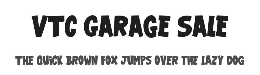VTC Garage Sale