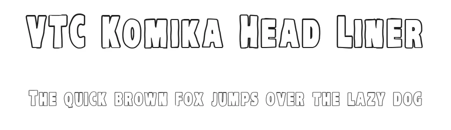 VTC Komika Head Liner by Vigilante Typeface Corporation — Decorative Font