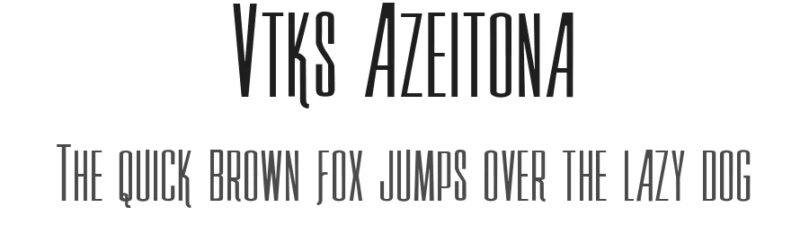 Vtks Azeitona by Douglas Vitkauskas — Sans Serif Font