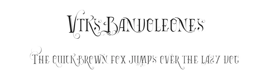 Vtks Bandoleones by Douglas Vitkauskas — Decorative Font