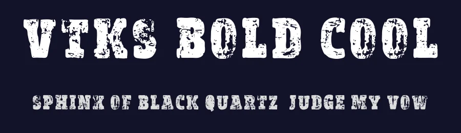 Vtks Bold&Cool by Douglas Vitkauskas — Decorative Font — thumbnail 2