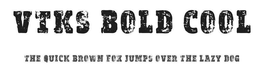 Vtks Bold&Cool by Douglas Vitkauskas — Decorative Font