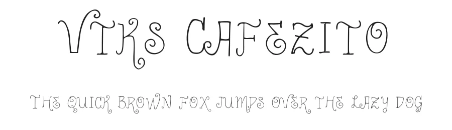 Vtks Cafezito by Douglas Vitkauskas — Decorative Font