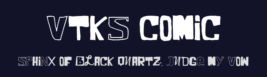 VTKS Comic by Douglas Vitkauskas — Decorative Font — thumbnail 2