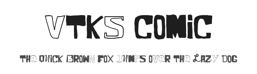 VTKS Comic by Douglas Vitkauskas โ Decorative Font