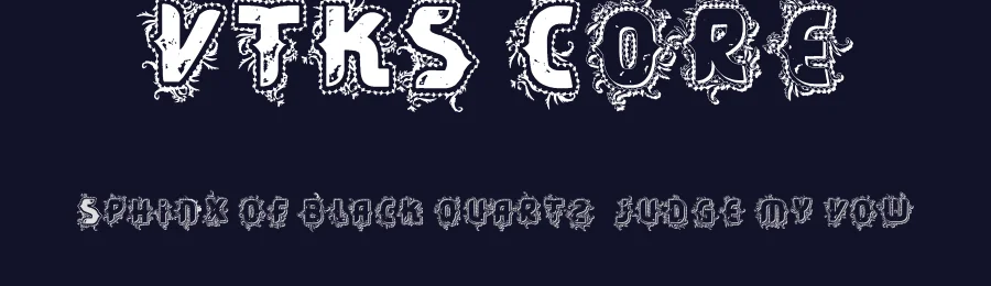 VTKS Core by Douglas Vitkauskas — Decorative Font — thumbnail 2