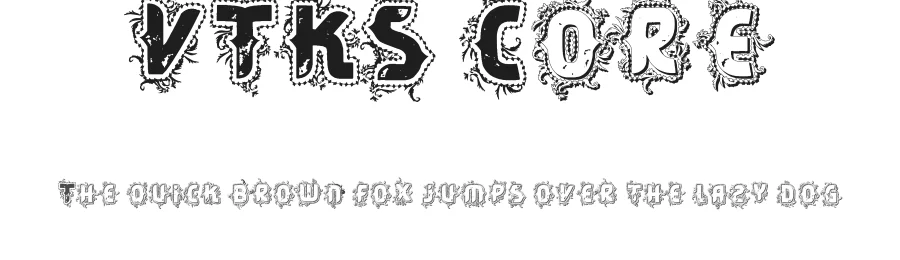 VTKS Core by Douglas Vitkauskas — Decorative Font