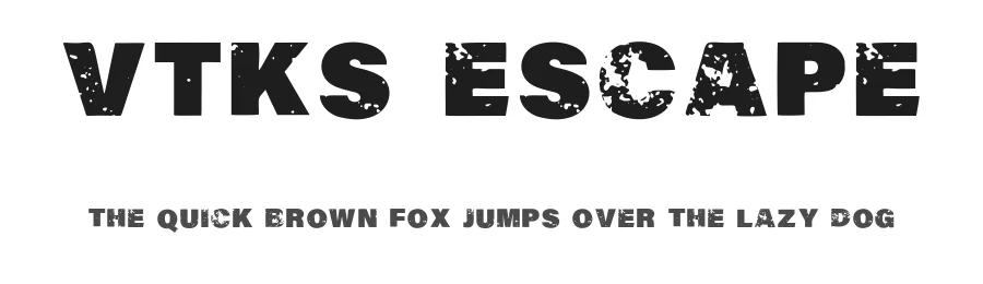 Vtks Escape by Douglas Vitkauskas — Decorative Font
