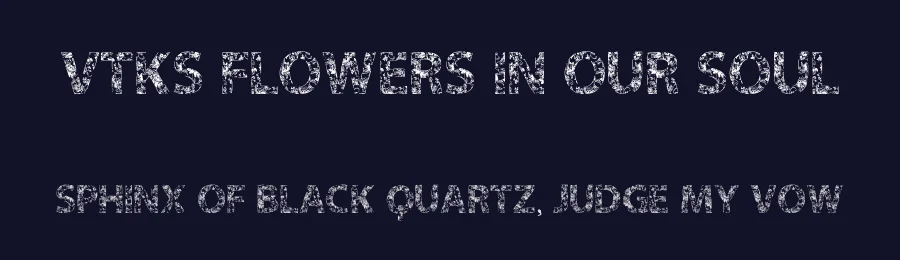 Vtks Flowers in our Soul by Douglas Vitkauskas — Decorative Font — thumbnail 2