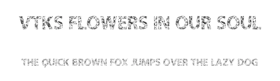 Vtks Flowers in our Soul by Douglas Vitkauskas β Decorative Font