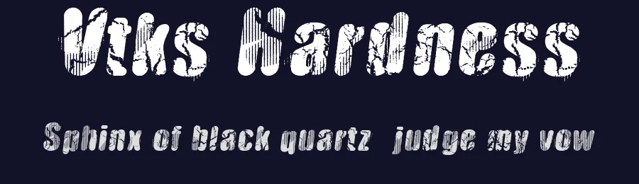 Vtks Hardness by Douglas Vitkauskas — Decorative Font — thumbnail 2