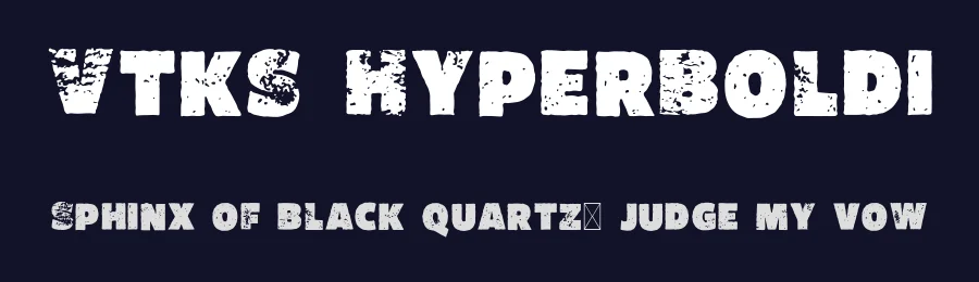 Vtks HyperBoldi by Douglas Vitkauskas — Decorative Font — thumbnail 2