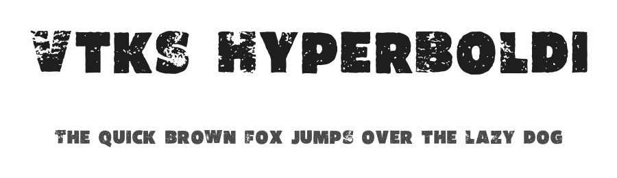 Vtks HyperBoldi by Douglas Vitkauskas β Decorative Font