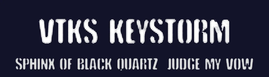 VTKS Keystorm by Douglas Vitkauskas — Decorative Font — thumbnail 2