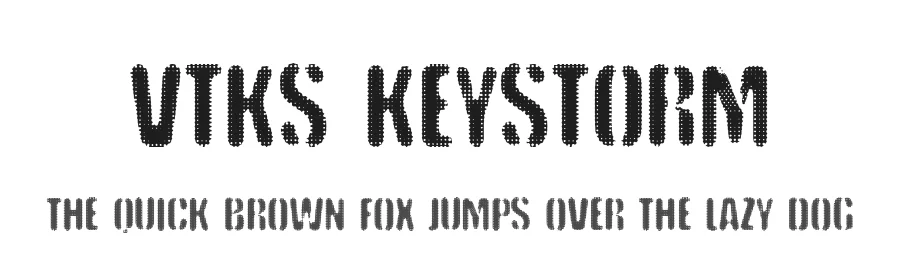 VTKS Keystorm by Douglas Vitkauskas — Decorative Font