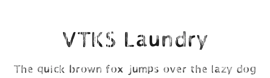 VTKS Laundry by Douglas Vitkauskas — Decorative Font