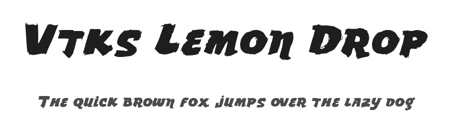 Vtks Lemon Drop by Douglas Vitkauskas — Decorative Font