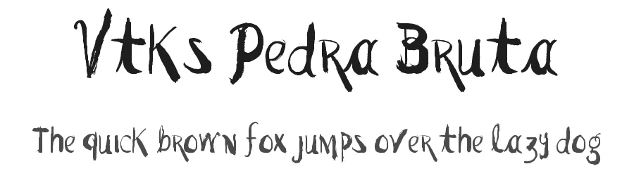 Vtks Pedra Bruta by Douglas Vitkauskas — Script Handwritten Font