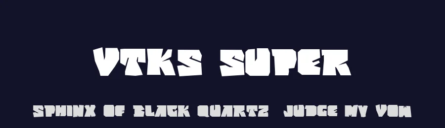 VTKS Super by Douglas Vitkauskas — Decorative Font — thumbnail 2