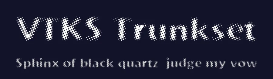 VTKS Trunkset by Douglas Vitkauskas — Decorative Font — thumbnail 2