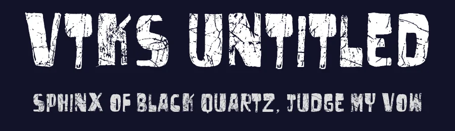 Vtks Untitled by Douglas Vitkauskas — Decorative Font — thumbnail 2