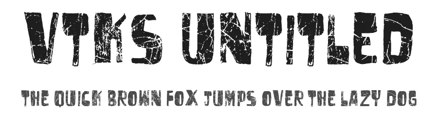 Vtks Untitled by Douglas Vitkauskas — Decorative Font