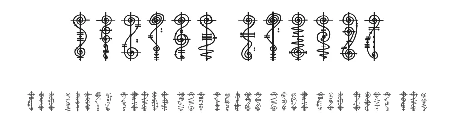 Vulcan Script by Kira Polyarush — Dingbats Font