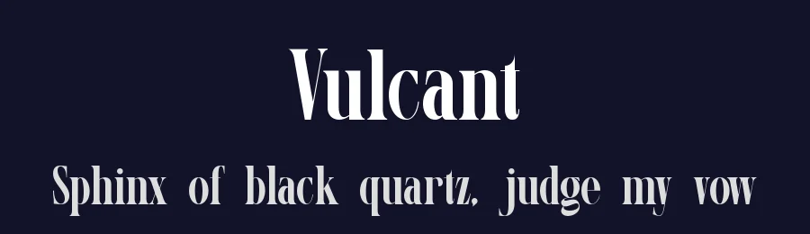 Vulcant by Slide Shoot Type — Serif Font — thumbnail 2