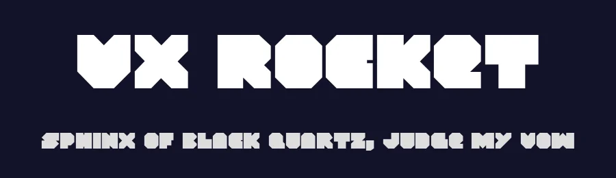 VX Rocket by Iconian Fonts — Display Font — thumbnail 2