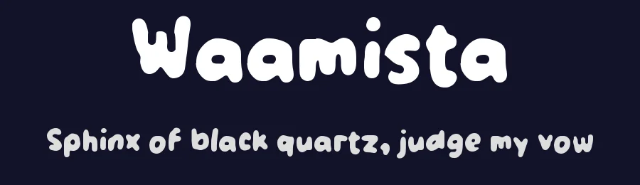 Waamista by wepfont.com — Decorative Font — thumbnail 2