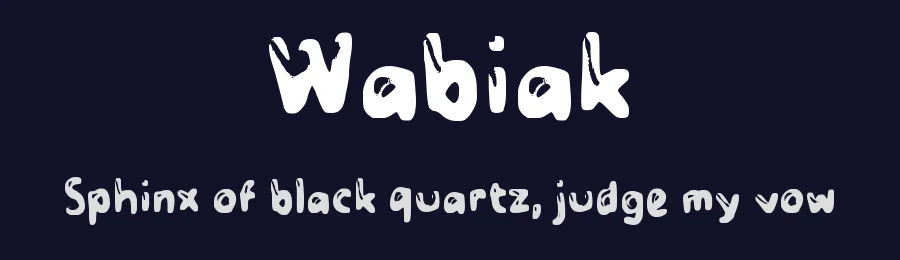 Wabiak by wepfont.com — Decorative Font — thumbnail 2