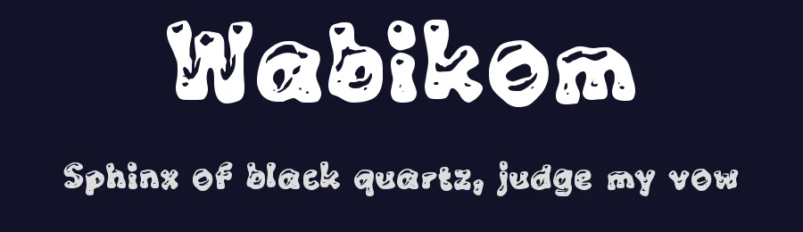 Wabikom by wepfont.com — Decorative Font — thumbnail 2