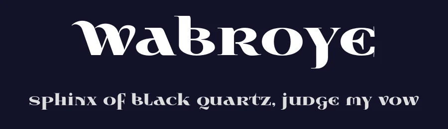 Wabroye by gluk — Sans Serif Font — thumbnail 2