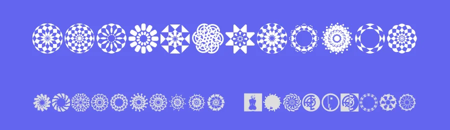 Wach Op-Art by deFharo — Dingbats Font — thumbnail 3