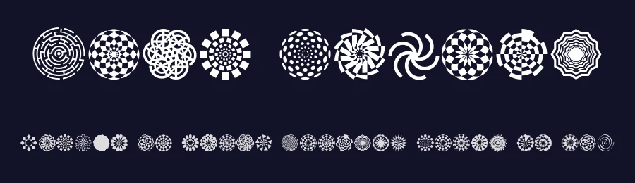 Wach Op-Art by deFharo — Dingbats Font — thumbnail 2
