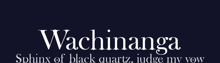Wachinanga by deFharo — Sans Serif Font — thumbnail 2