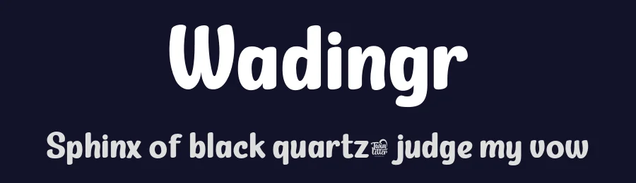 Wadingr by twinletter — Decorative Font — thumbnail 2
