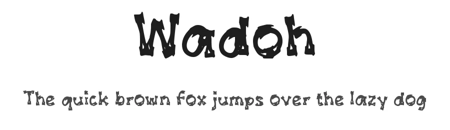 Wadoh by wepfont.com — Decorative Font