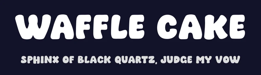 Waffle Cake by MJType — Decorative Font — thumbnail 2