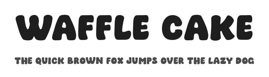 Waffle Cake by MJType — Decorative Font